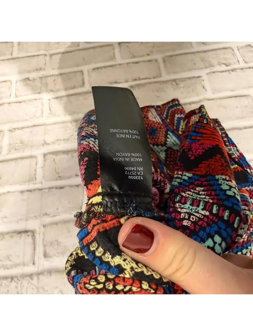 Dex Women's Size XS Tank Top Navajo Pattern Multicoloured - Picture 3 of 6